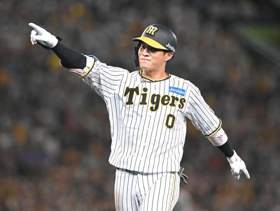 　３回、安打を放った木浪（撮影・石井剣太郎）