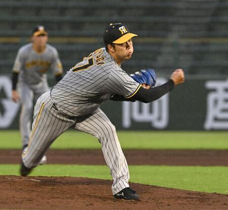 　先発し力投する青柳（撮影・北村雅宏）