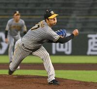 　先発し力投する青柳（撮影・北村雅宏）