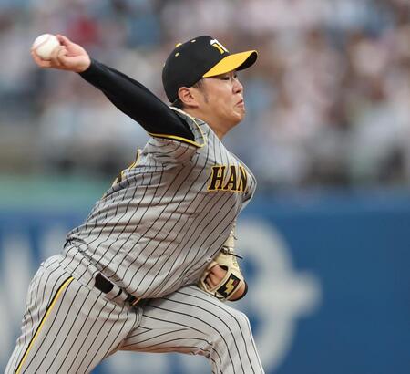 　先発し、投げ込む西勇（撮影・田中太一）