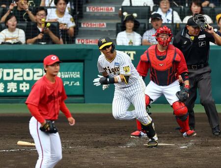 阪神　七回に一挙３点で試合を振り出しに戻す！森下死球から打線が奮起　代打・原口が同点タイムリー