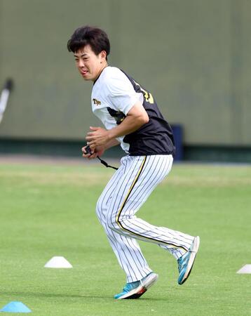 　トレーニングする下村（撮影・山口登）