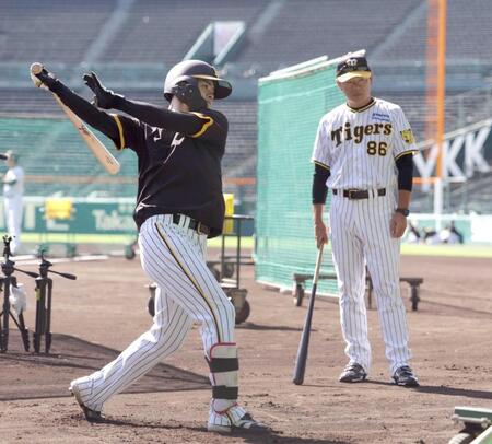 阪神・中野　上からたたく意識　理想は原点回帰からさらに進化　和田巡回コーディネーターから打撃指導