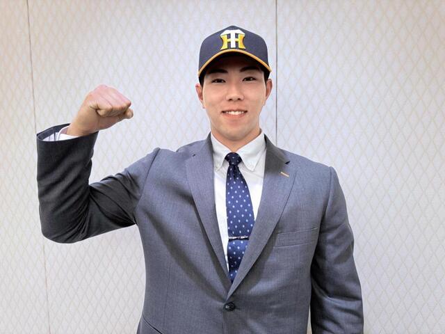 阪神仮契約 育成ドラ1・工藤 目標は打倒巨人「阪神対巨人が一番熱い