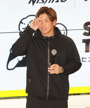 　イベントに登壇した梅野（撮影・石湯恒介）