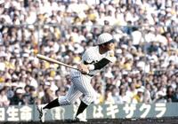 　１９８５年の掛布の打撃フォーム