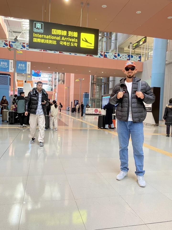 　来日したゲラ（阪神タイガース提供）