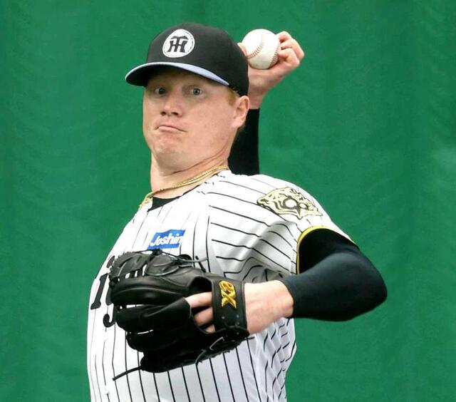 阪神 新外国人ネルソン“魔球”ナックル披露 揺れる！落ちる！曲がる