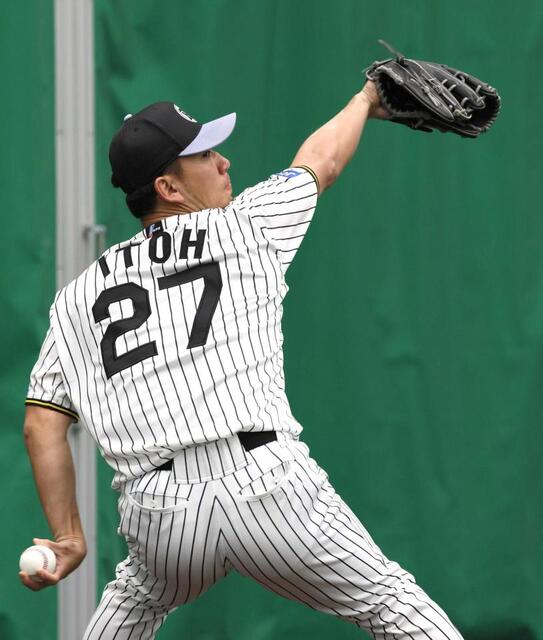 阪神タイガース　春季キャンプ ユニフォーム 沖縄限定　伊藤将司選手 阪神タイガース 伊藤将司投手⚾️ #阪神タイガース #伊藤将司