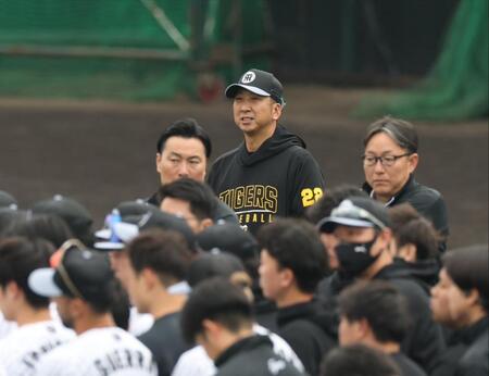 　グラウンドに入る藤川監督（撮影・中田匡峻）