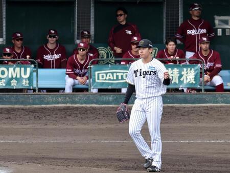 　楽天との練習試合で好投した門別（撮影・田中太一）