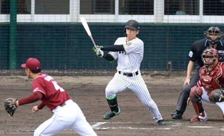 阪神・高寺　代打で加治屋撃ち　球児チルドレンが攻守で存在感　藤川監督「非常に面白い」