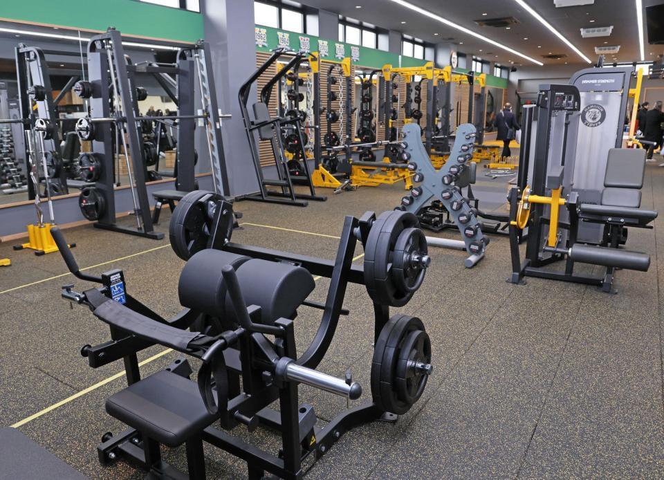 　トレーニングルーム（撮影・立川洋一郎）