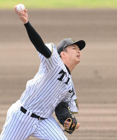 　先発し４回１失点の津田（撮影・西田忠信）