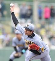阪神 今年初実戦の才木は2回4失点 新外国人ボスラーに場外弾を浴びる