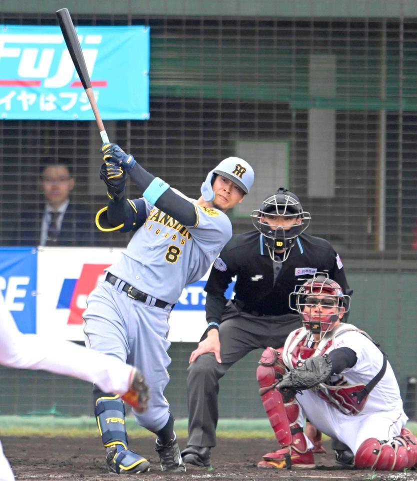 阪神・佐藤輝 2年連続オープン戦開幕弾 いきなり「恐怖の3番 阪神・佐藤輝 2年連続オープン戦開幕弾 いきなり「恐怖の3番
