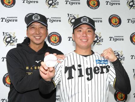阪神・藤川監督サプライズ発表　初陣託した３・２８開幕投手は村上！異例ツーショット会見　昨年１１月ゴルフ中に伝える
