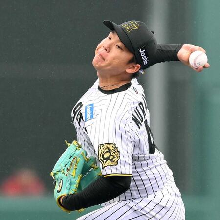 阪神・村上 テンポ良し2回0封 大役公表から初登板、新球場でファン声援「開幕投手がんばれ~」期待に応える