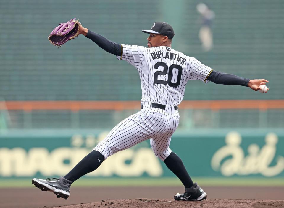 阪神・デュプランティエ 聖地初見参 マウンドから26球「有意義」5日