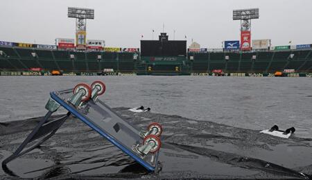 　阪神対中日のオープン戦は天候不良の為、中止となる（撮影・中田匡峻）