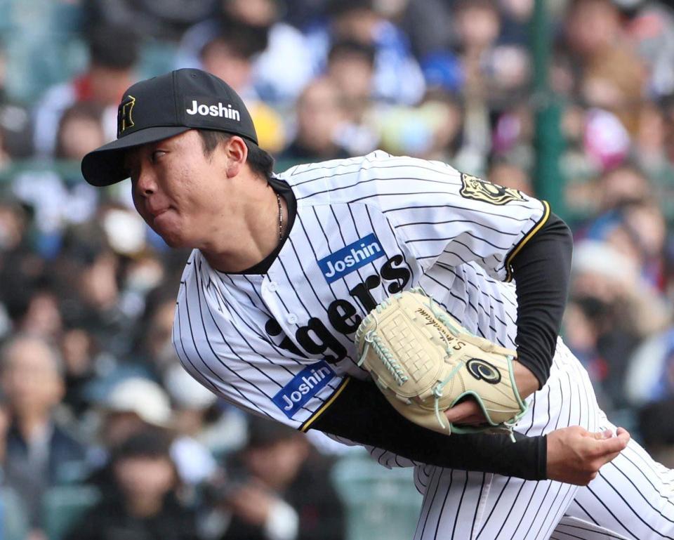 　力投する村上（撮影・北村雅宏）