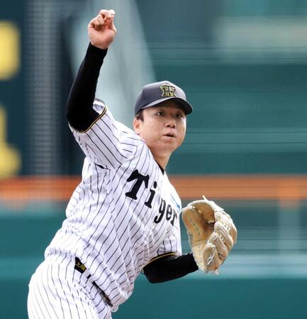 　３回を無失点に抑える村上