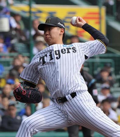 力投する門別（撮影・北村雅宏）