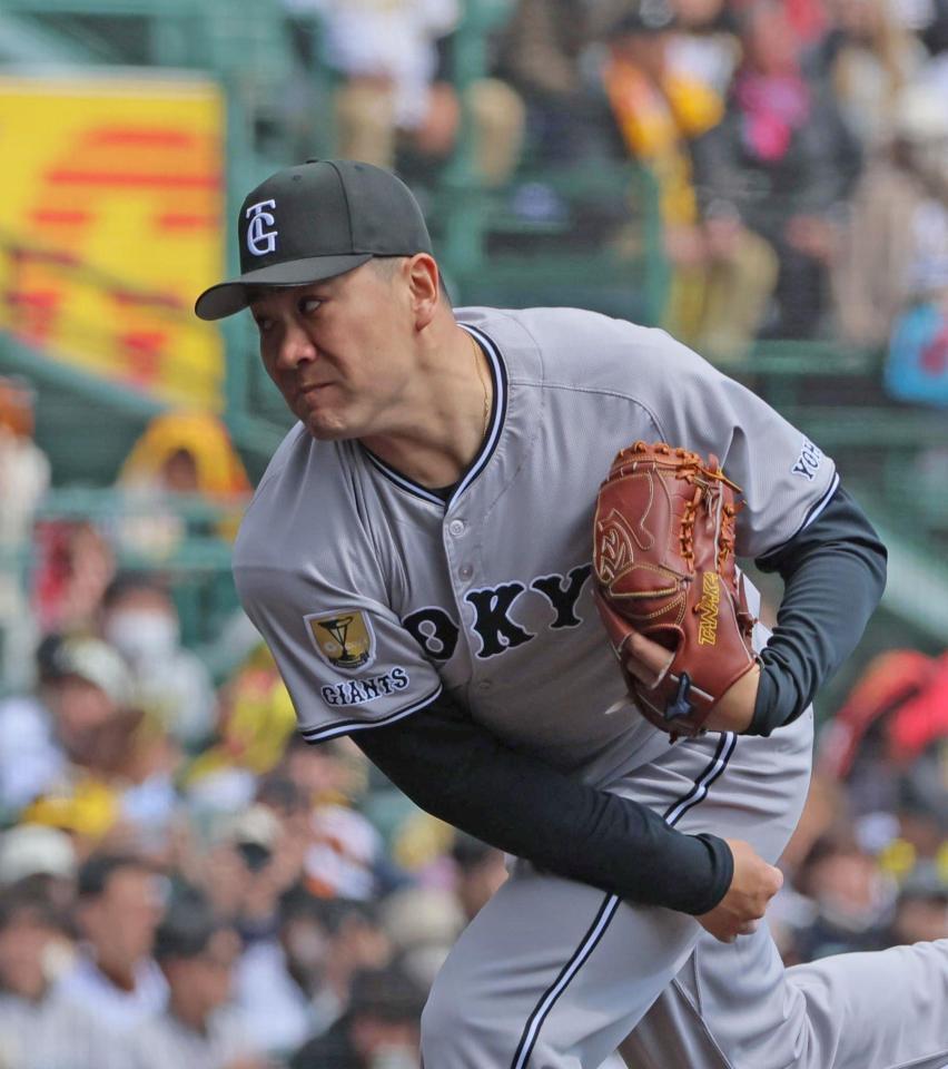 　力投する田中将（撮影・北村雅宏）