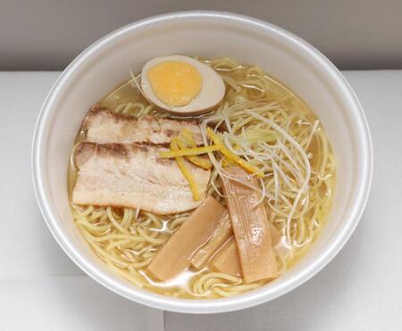 　ラオタ村上のキレ味抜群！柚子香る冷製塩ラーメン（撮影・中田匡峻）