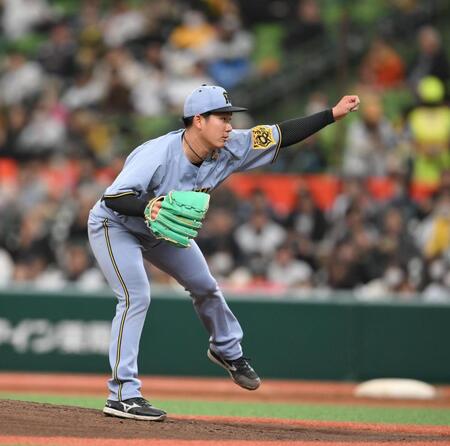 先発した阪神・伊原陵人＝ベルーナドーム（撮影・堀内翔）