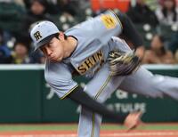 　５回、西武打線を無失点に抑える工藤（撮影・田中太一）