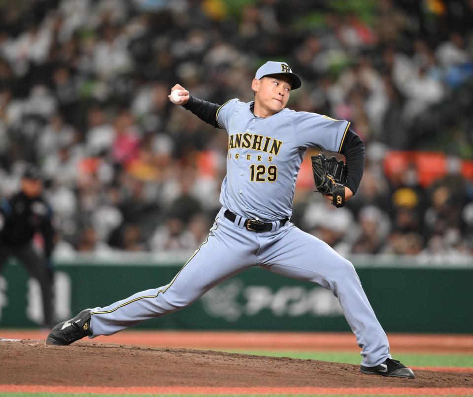 　６回から３番手として登板した早川（撮影・堀内翔）