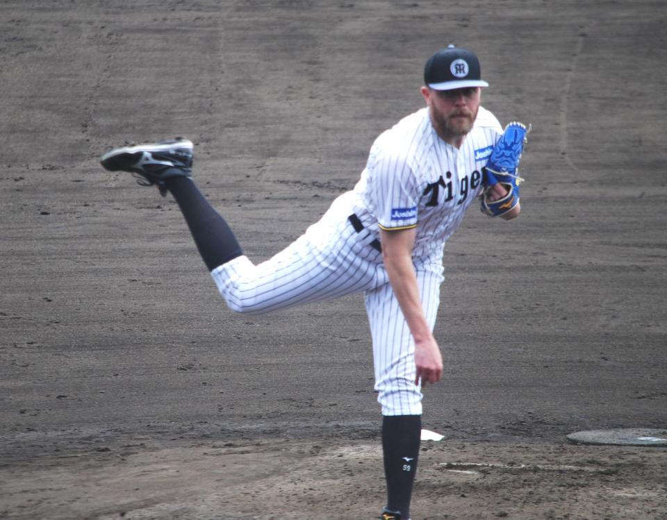 　ライブＢＰに登板したビーズリー