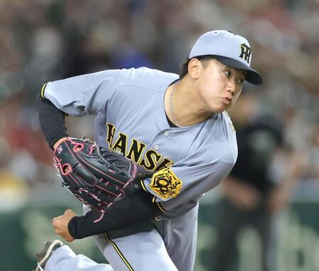 　カブス戦に先発し力投する門別（撮影・西岡正）