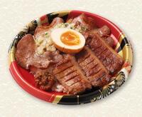 　「岡田彰布の厚切＆大判牛たん丼」（球団提供）