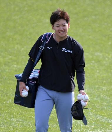 　１軍に合流した門別（撮影・伊藤笙子）