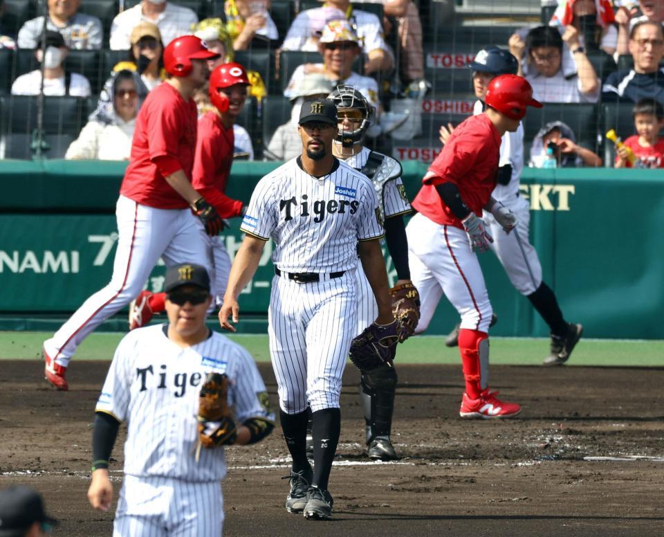 　２回、失点を許すデュプランティエ（撮影・山口登）