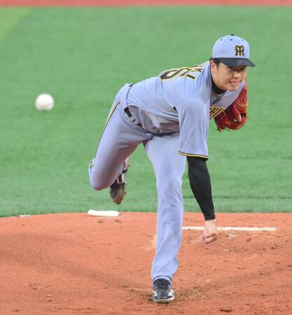 　力投する先発の才木（撮影・伊藤笙子）