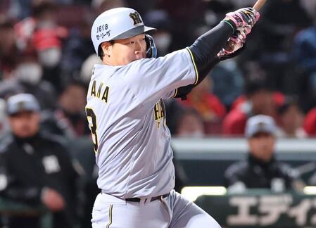 【写真】大山がうれしい今季初アーチ！藤川監督もめっちゃ笑顔でタッチ