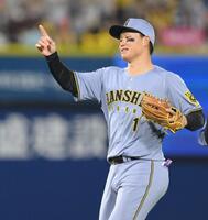 　決勝２ランでチームの４連勝に貢献した森下（撮影・伊藤笙子）