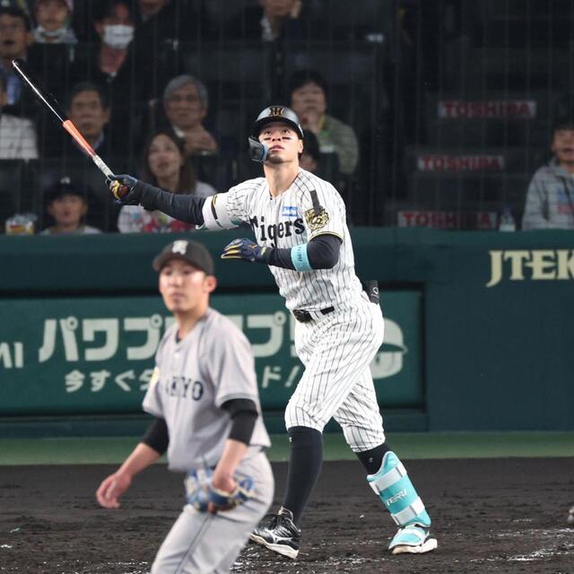 阪神タイガース | #佐藤輝明 選手の劇的な逆転打の瞬間を写真で
