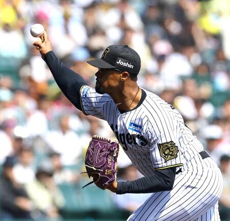 　先発し力投するデュプランティエ（撮影・山口登）