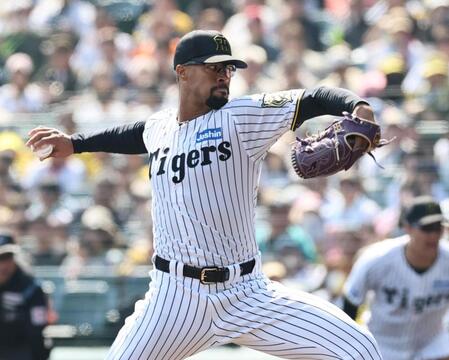 　先発し、投げ込むデュプランティエ（撮影・田中太一）