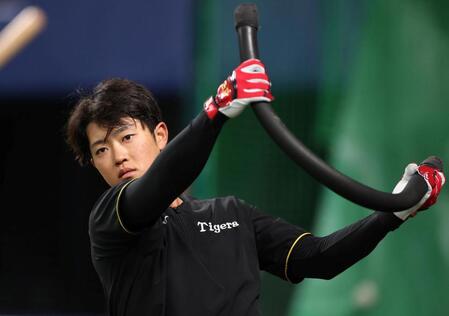 　１軍に合流した中川（撮影・中田匡峻）