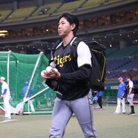 　１軍に合流した工藤（撮影・中田匡峻）