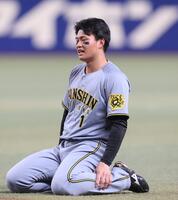 　３回、チャンスで投ゴロに倒れた森下（撮影・北村雅宏）