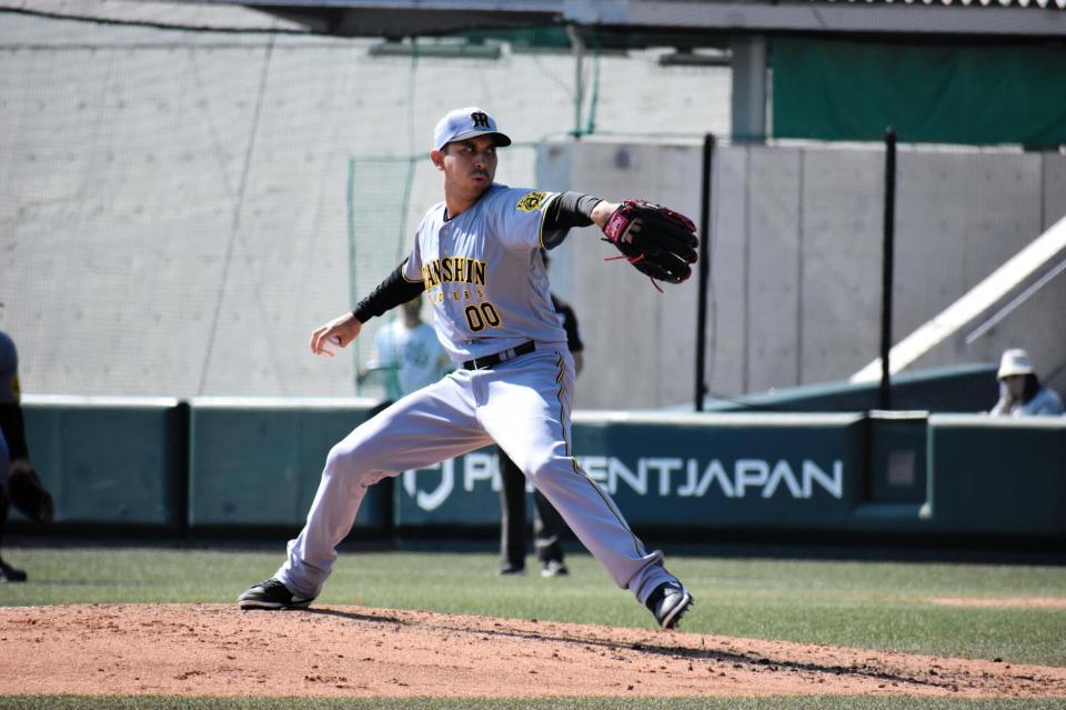 　２９日のウエスタン・ソフトバンク戦で力投したゲラ