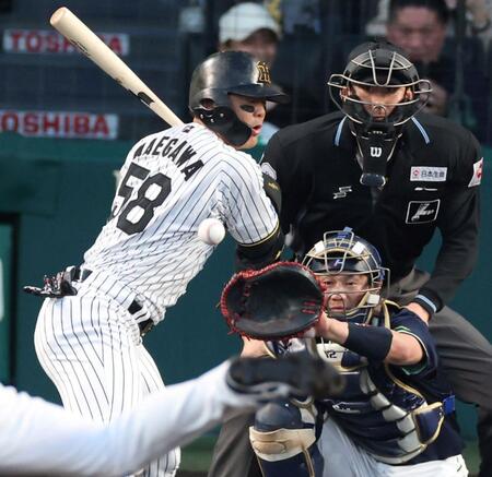 阪神・前川がリーグトップの5死球目 ヤクルトもトップの12与死球