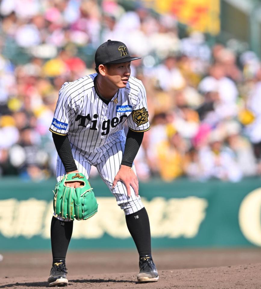 　４回、茂木に先制打を許した伊原（撮影・西田忠信）