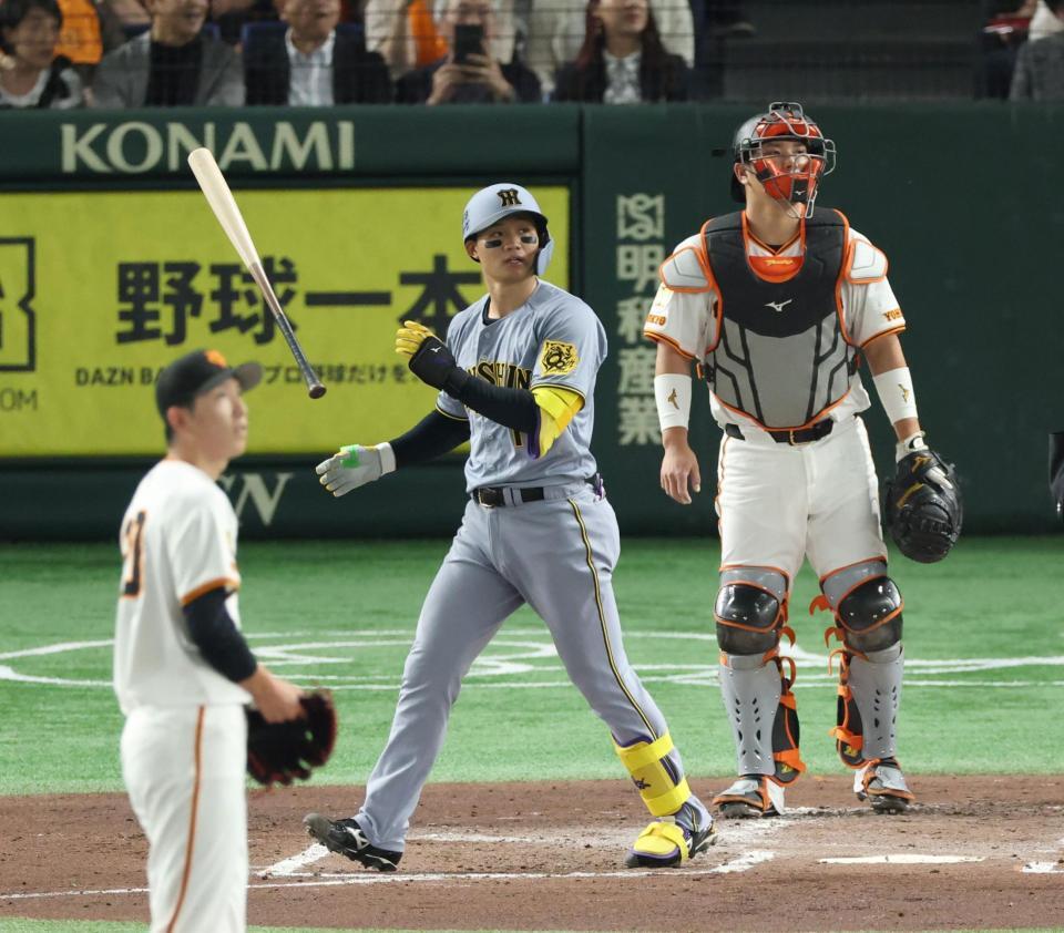 　４回、左越えに同点ソロを放つ森下（撮影・金田祐二）